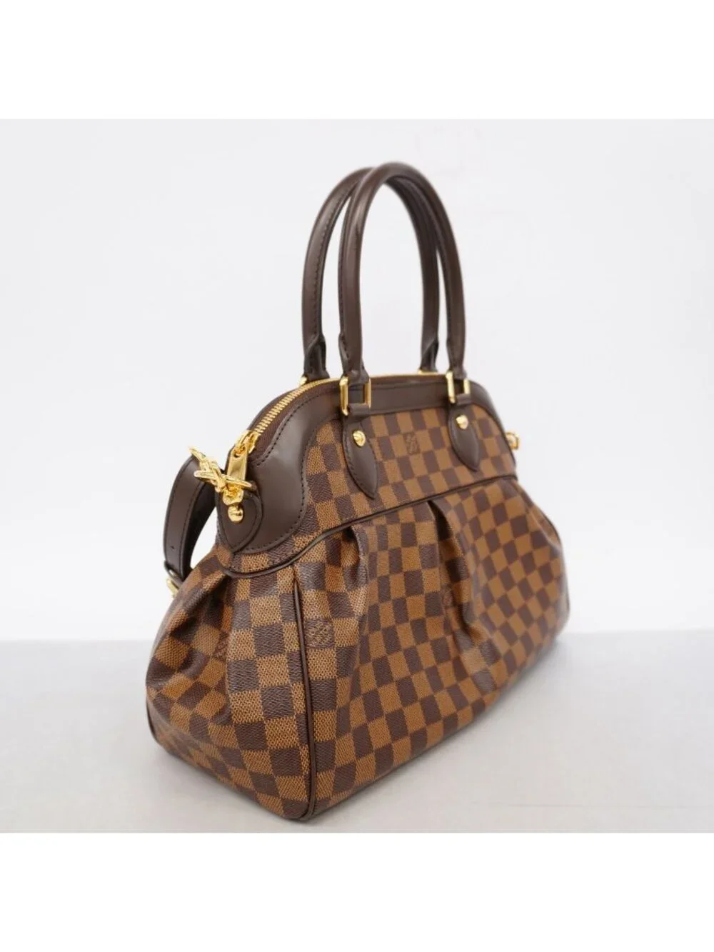 Louis Vuitton Handbag Damier Trevi PM Ebene 2-Way